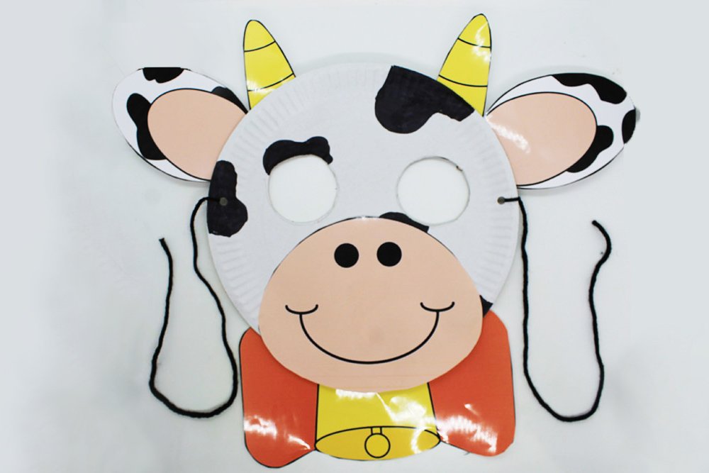 How to Make a Paper Plate Cow - Step 21