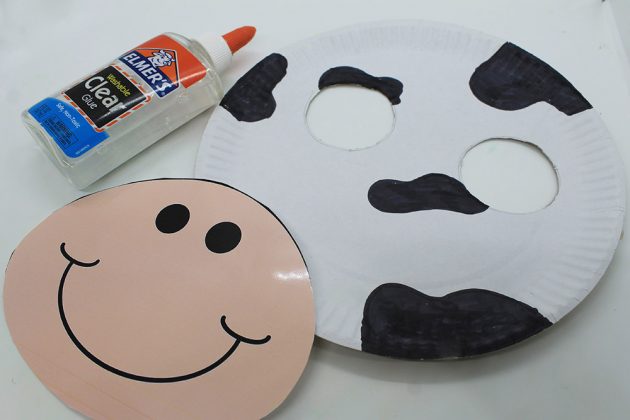 Cute Paper Plate Cow Mask | Free Printable Sheet - diy-magazine.com