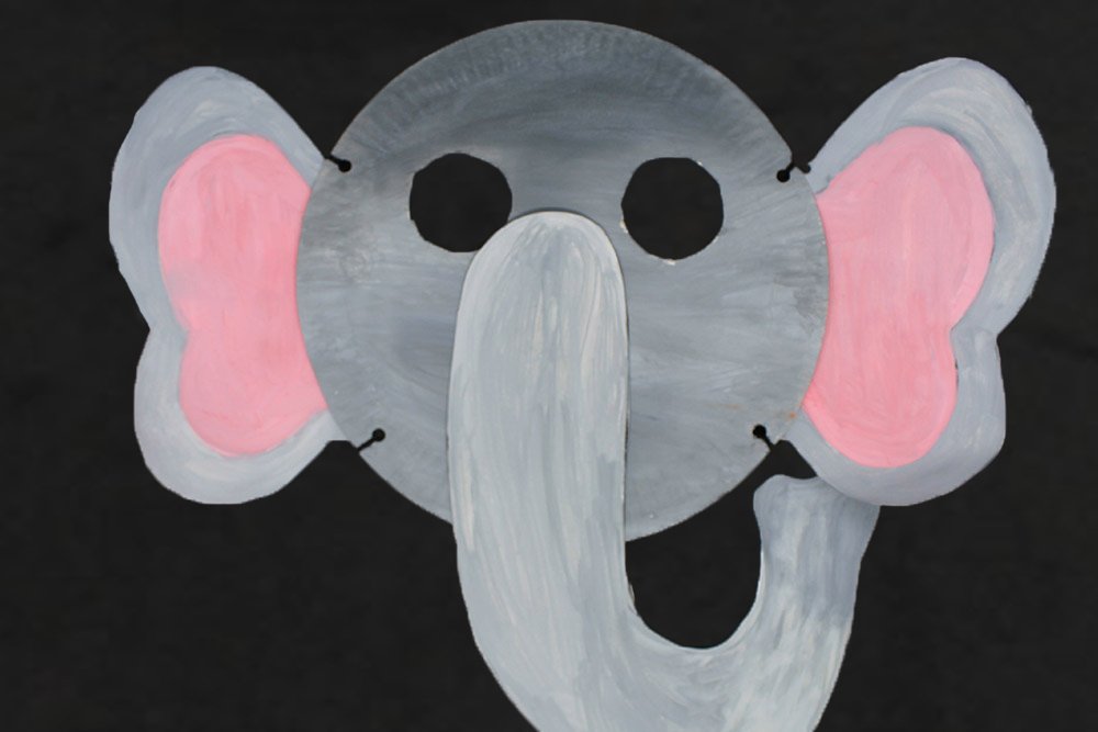 How to Make a Paper Plate Elephant - Finish