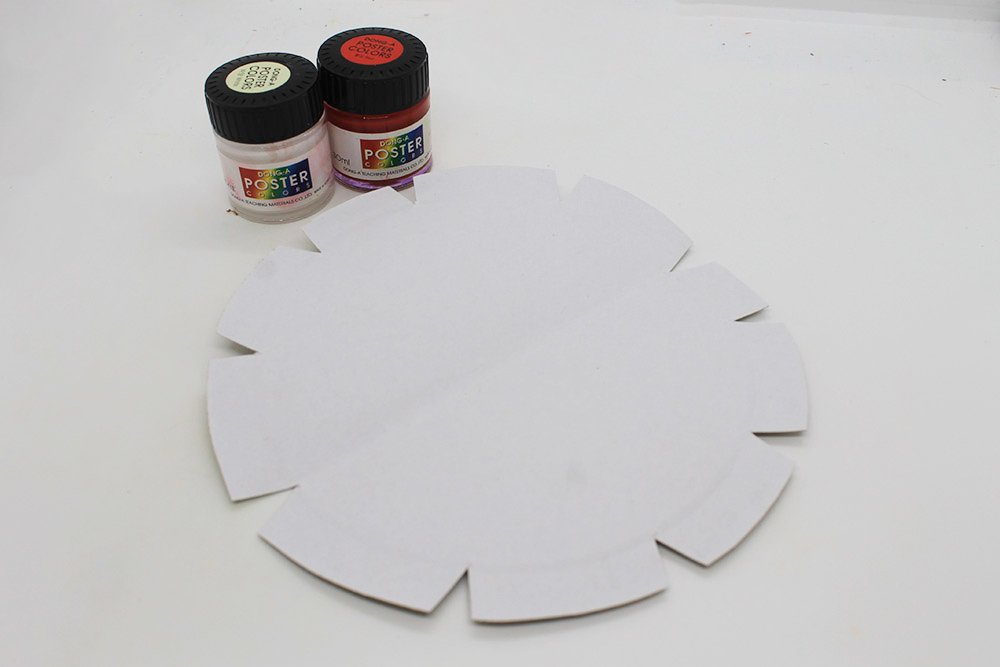 How to Make a Paper Plate Flower - Step 11