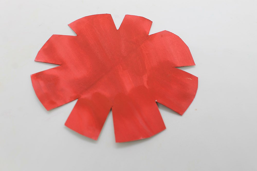 How to Make a Paper Plate Flower - Step 14