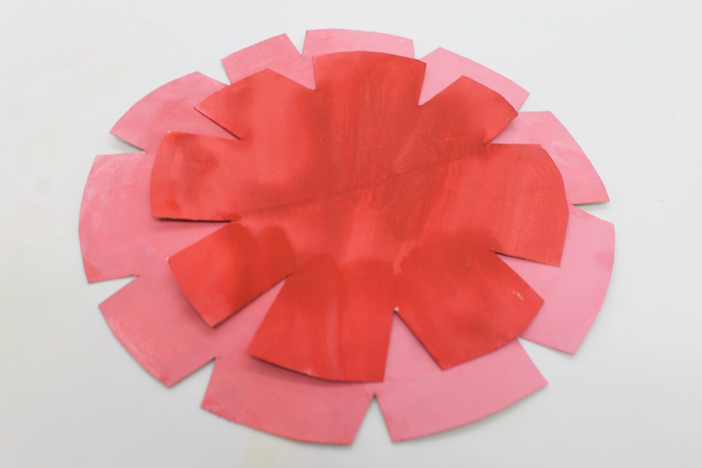How to Make a Paper Plate Flower - Step 16