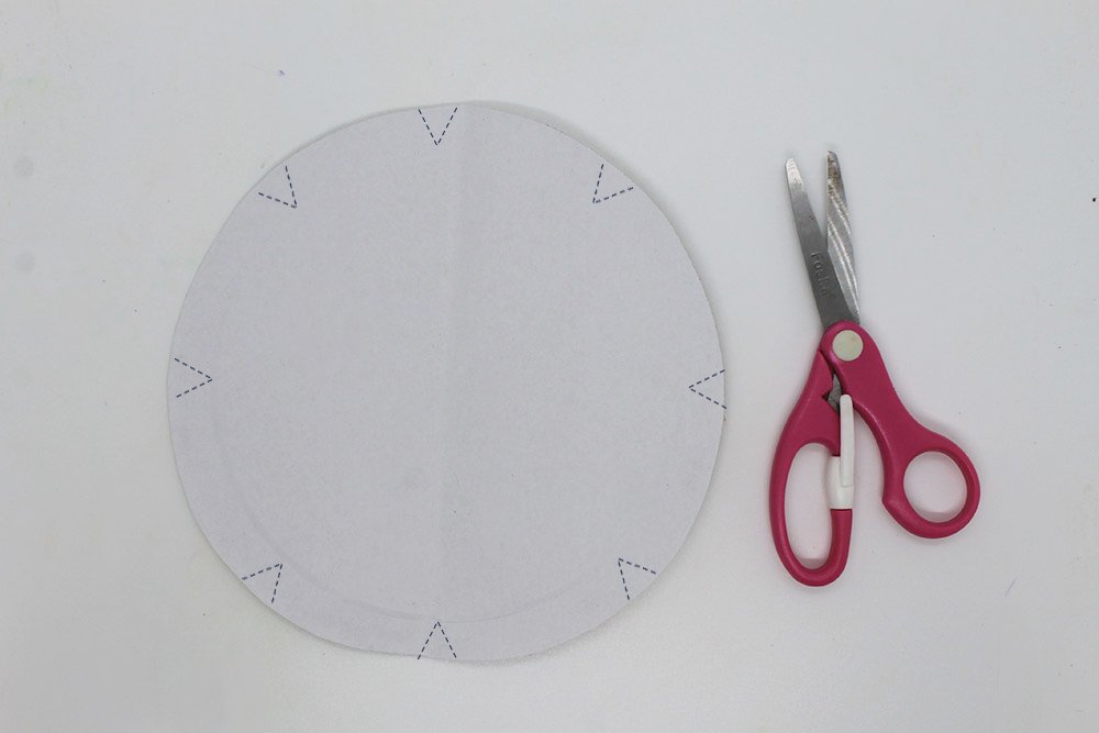 How to Make a Paper Plate Flower - Step 3