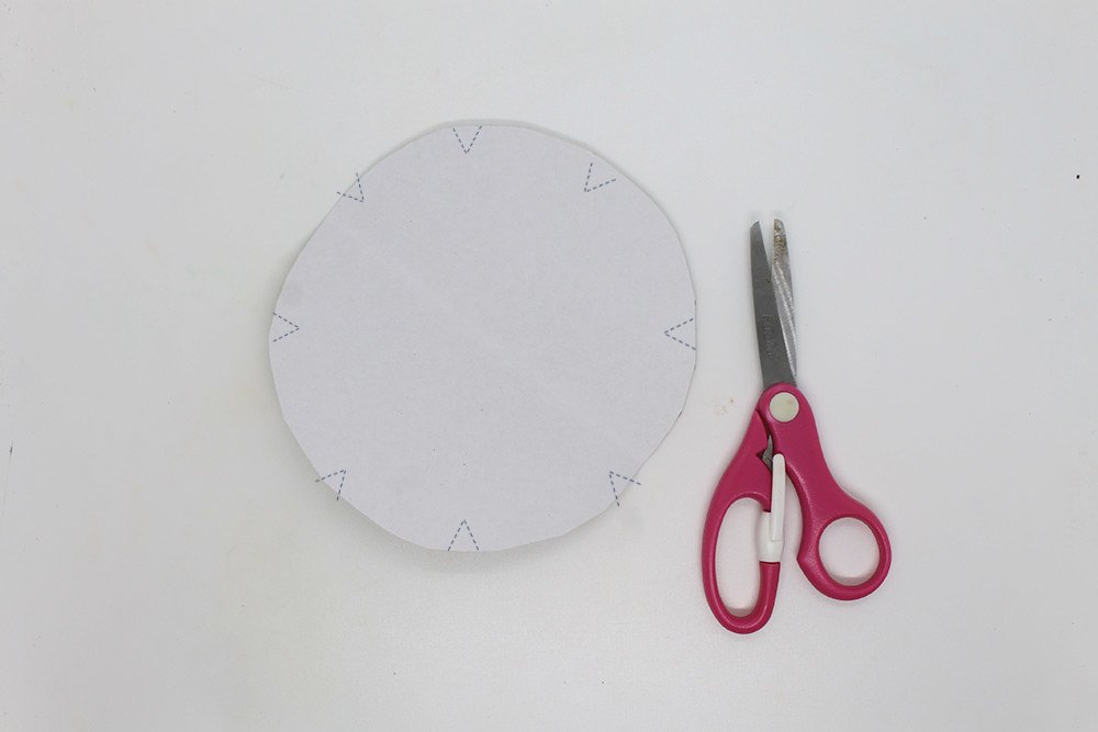 How to Make a Paper Plate Flower - Step 7