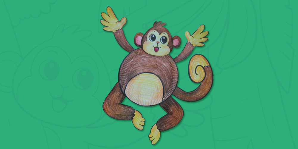 How to Make a Paper Plate Monkey - Featured Image