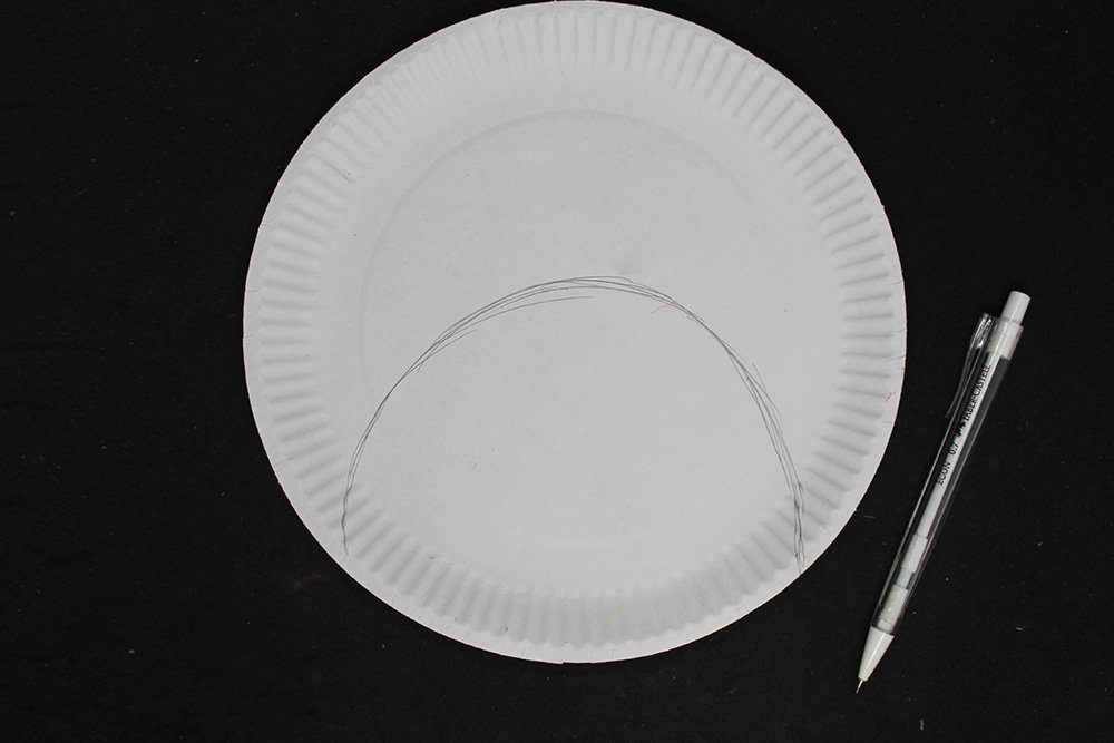 How to Make a Paper Plate Monkey - Step 2