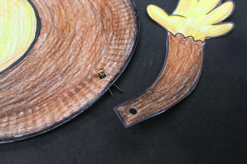 How to Make a Paper Plate Monkey - Step 20