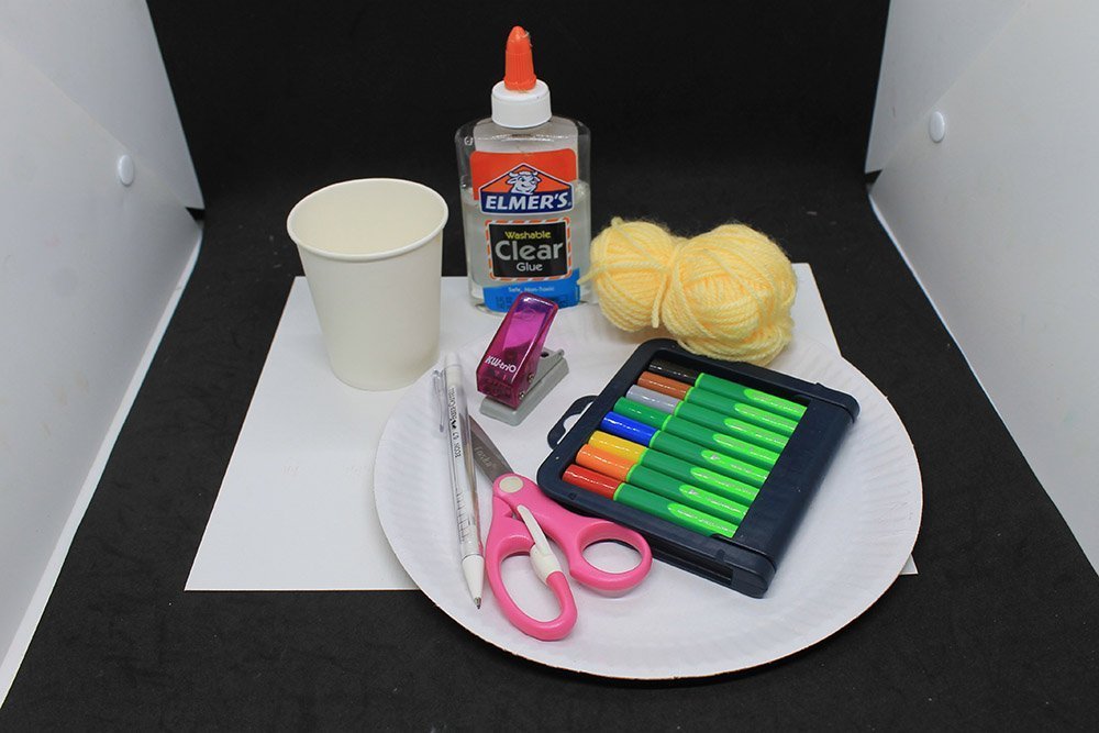 How to Make a Paper Plate Panda - Materials