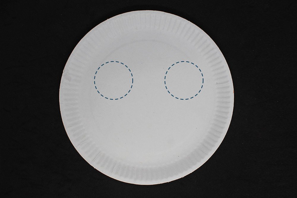 How to Make a Paper Plate Panda - Step 1