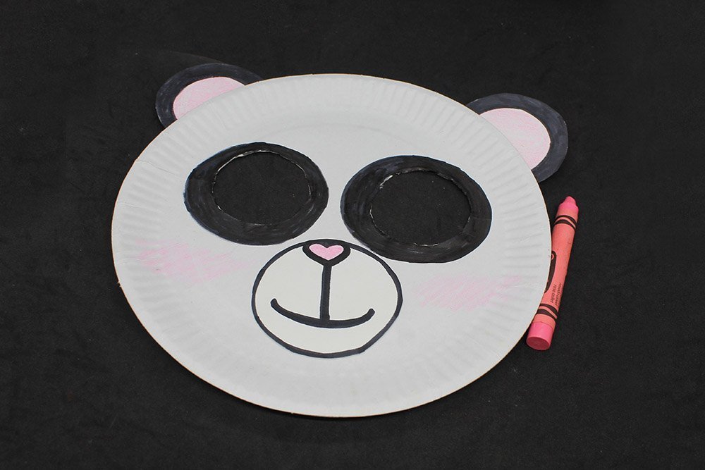 How to Make a Paper Plate Panda - Step 28