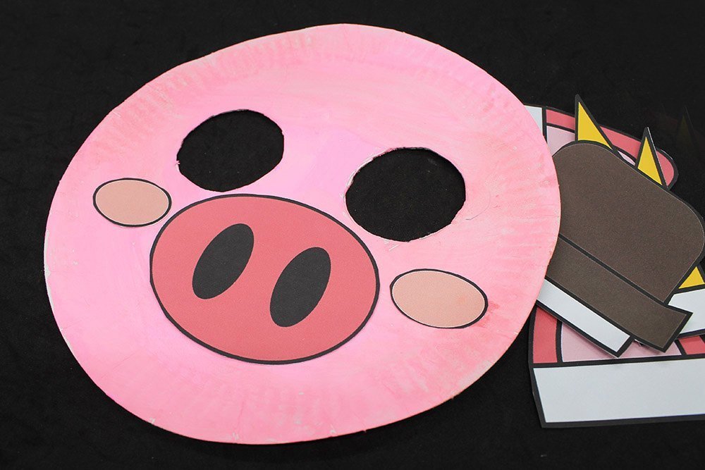 How to Make a Paper Plate Pig - Step 12