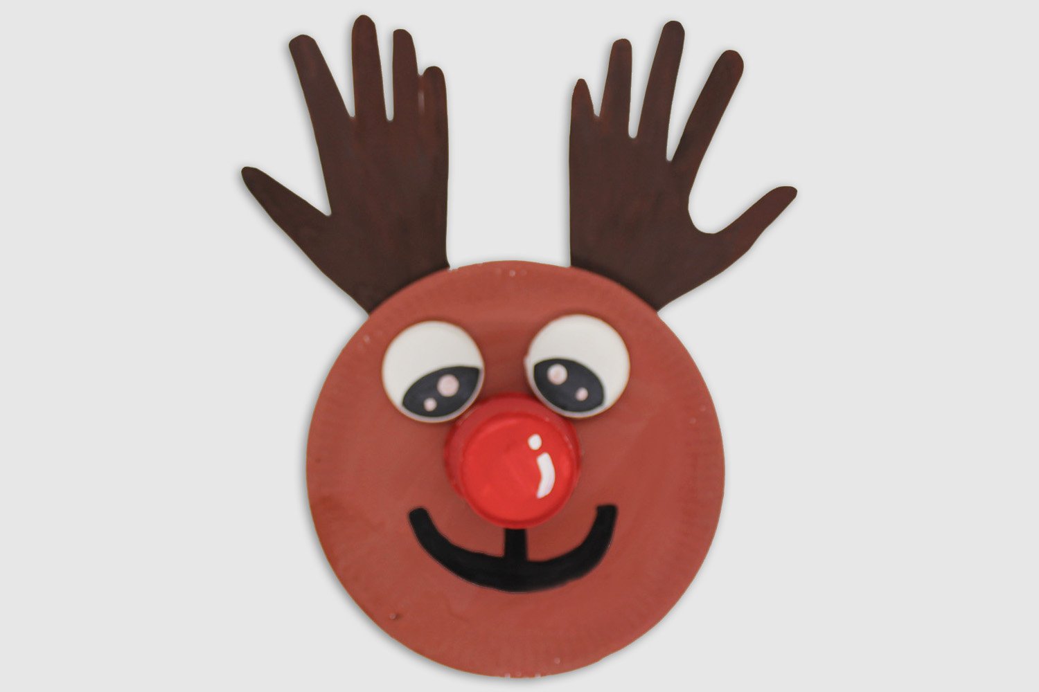 How to Make a Paper Plate Rudolph - Finish