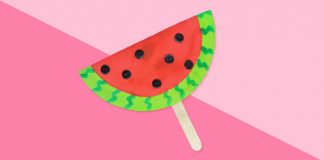 How to Make a Paper Plate Watermelon - Featured Image