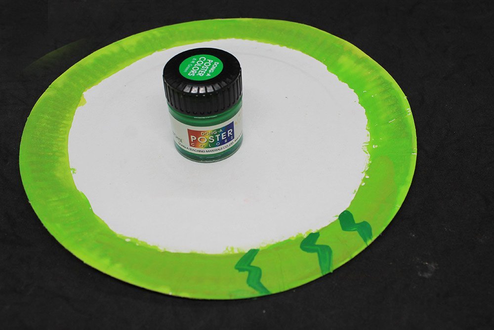 How to Make a Paper Plate Watermelon - Step 3