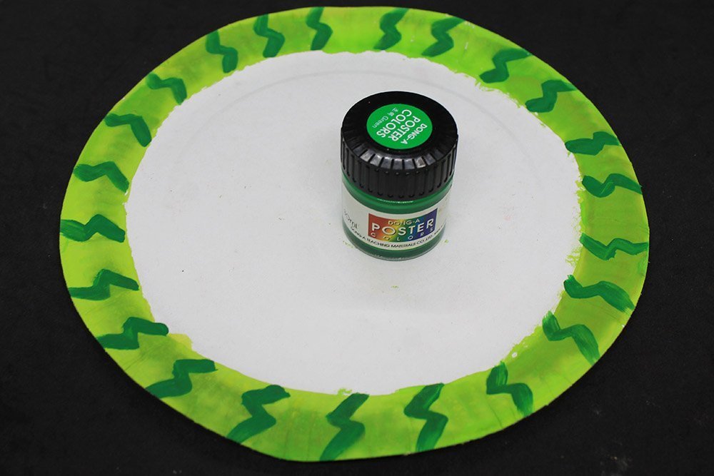 How to Make a Paper Plate Watermelon - Step 4