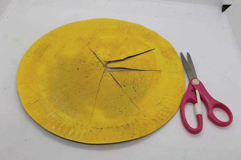 How To Make a Paper Plate Hat - Step 7