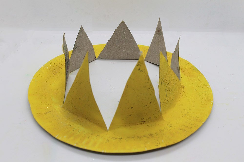 How To Make a Paper Plate Hat - Step 8