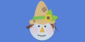 How To Make a Paper Plate Scarecrow - Featured Image