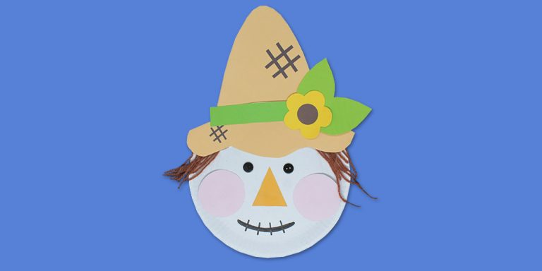 Easy Plate Scarecrow Craft