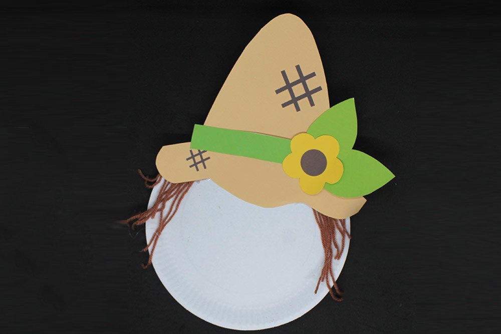 How To Make a Paper Plate Scarecrow - Step 20