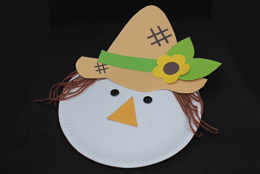 How To Make a Paper Plate Scarecrow - Step 23