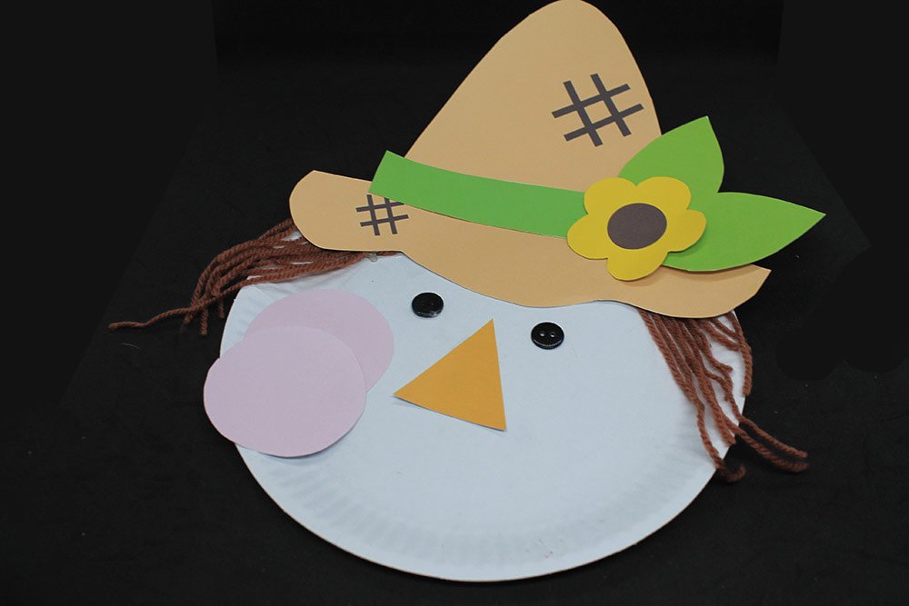 How To Make a Paper Plate Scarecrow - Step 24