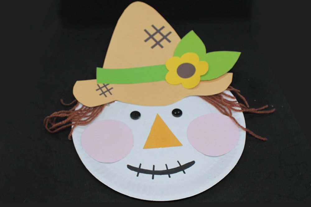 How To Make a Paper Plate Scarecrow - Step 29