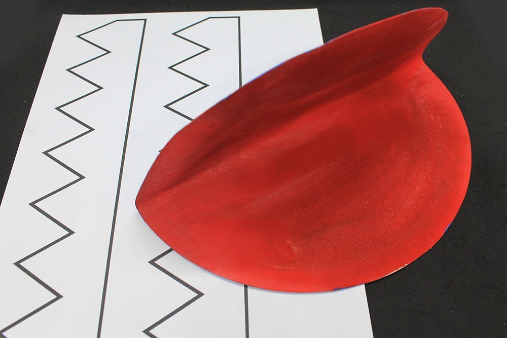 How To Make a Paper Plate Shark - Step 15