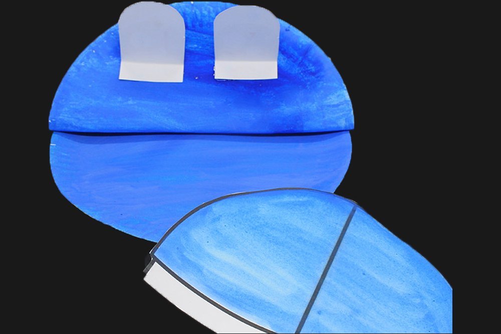 How To Make a Paper Plate Shark - Step 31