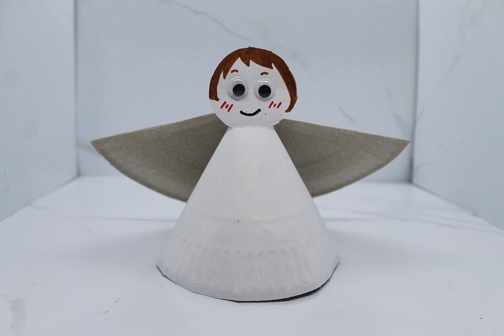 How to Make a Paper Plate Angel - Step 13
