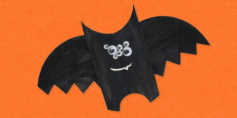 Learn How To Make A Spooky Paper Plate Bat