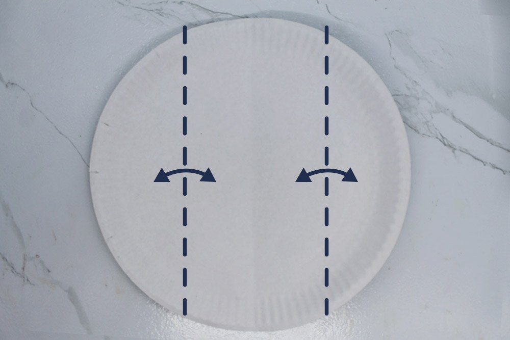 How to Make a Paper Plate Bat - Step 2