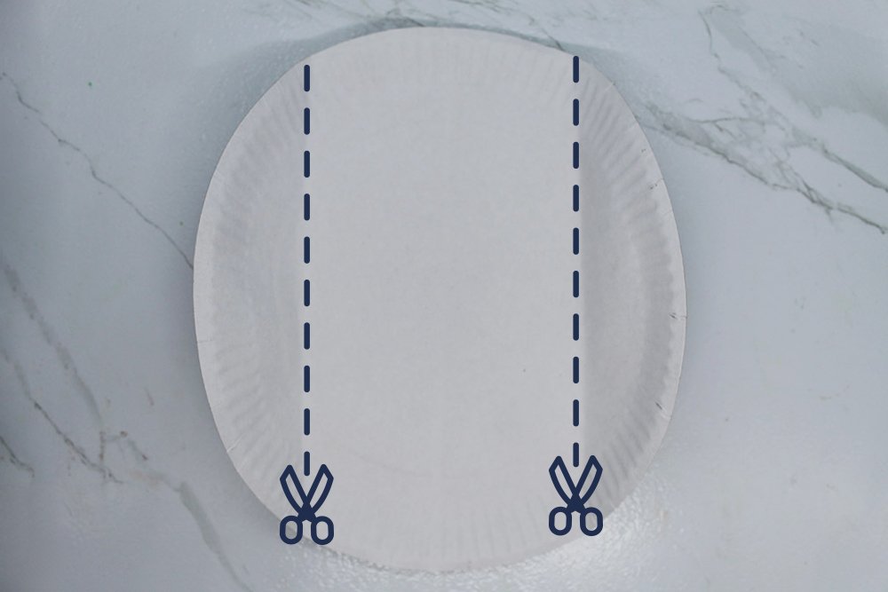 How to Make a Paper Plate Bat - Step 3