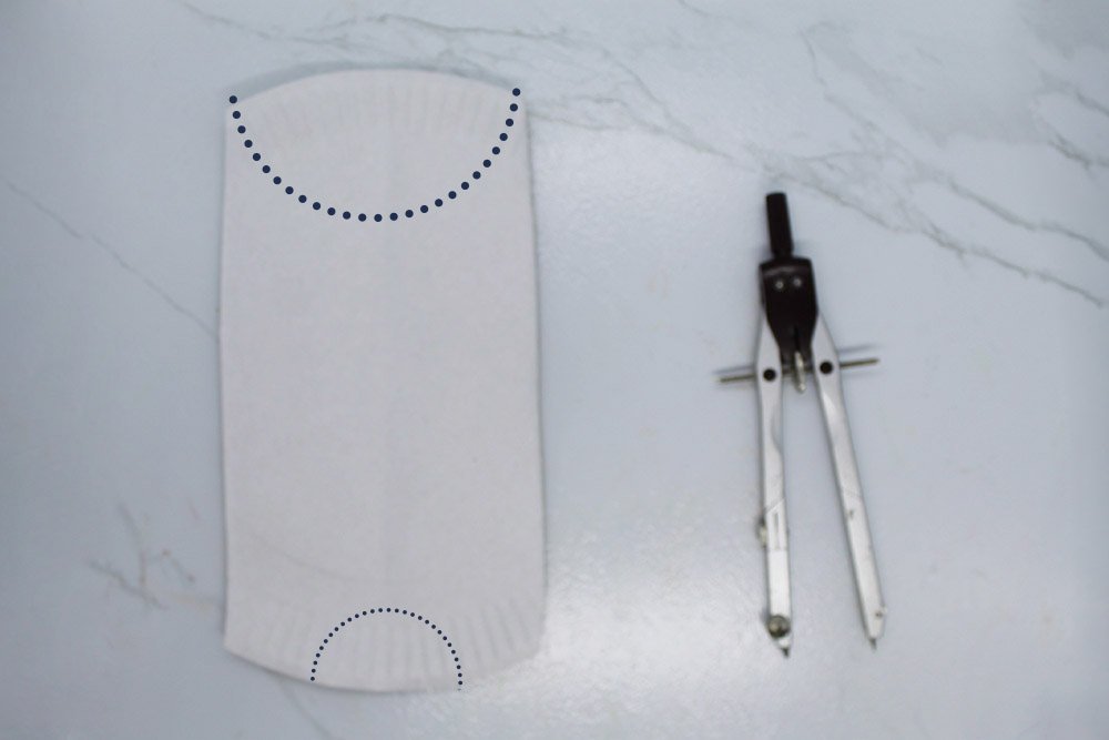 How to Make a Paper Plate Bat - Step 4