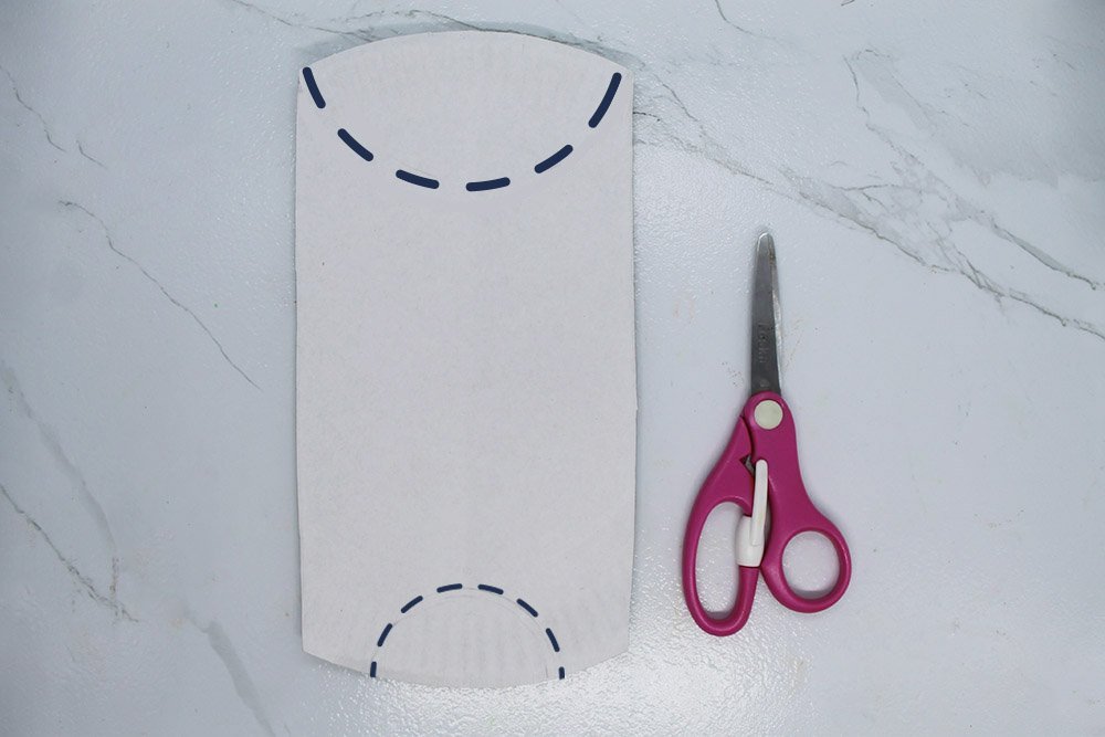 How to Make a Paper Plate Bat - Step 5