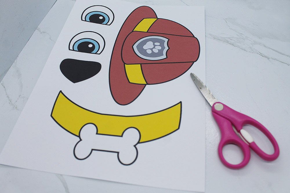 How to Make a Paper Plate Dog -Step 1