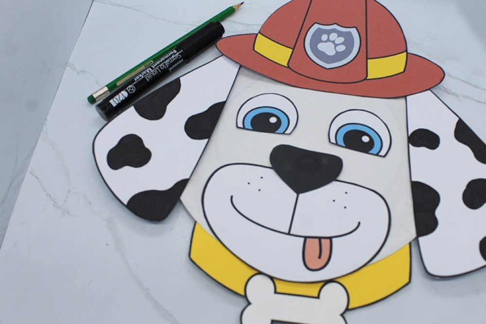 How to Make a Paper Plate Dog -Step 17