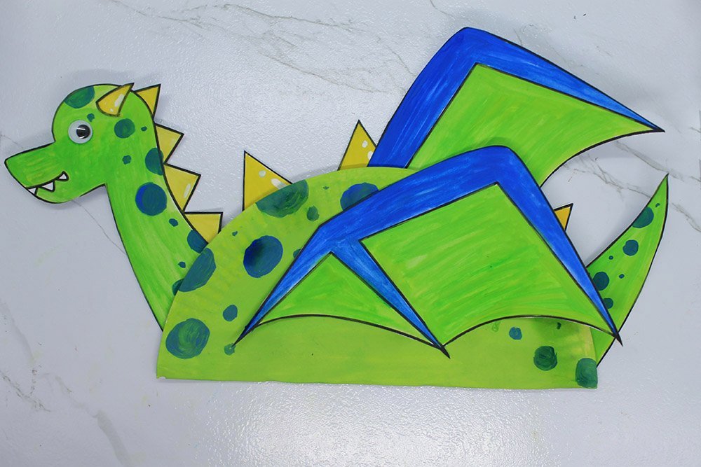 How to Make a Paper Plate Dragon - Step 22