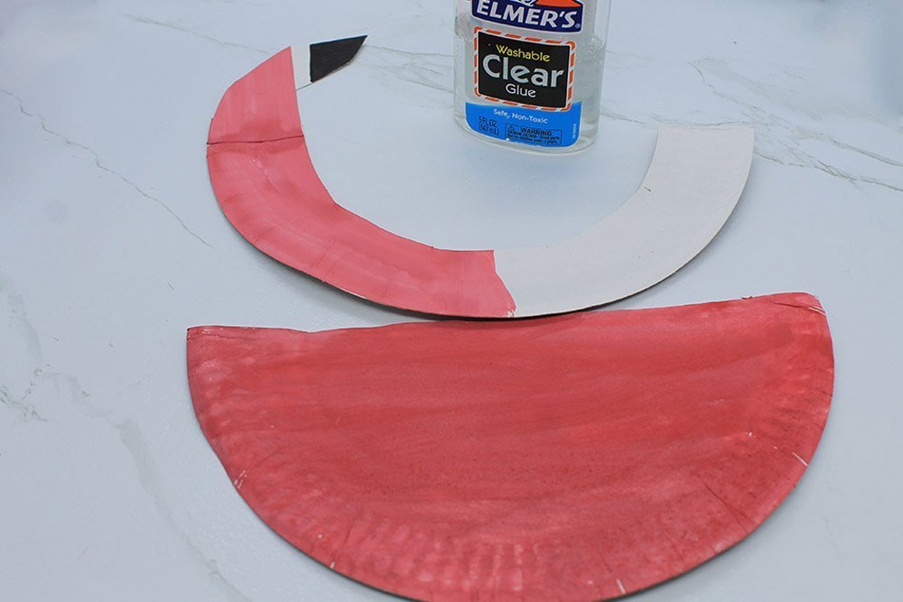 How to Make a Paper Plate Flamingo - Step 17