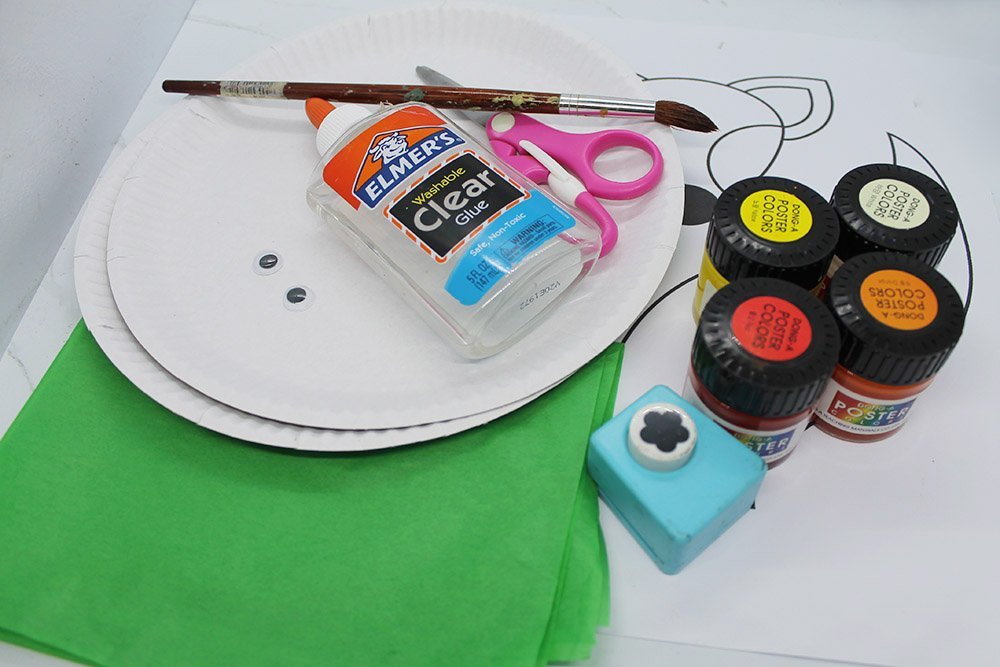 How to Make a Paper Plate Fox - Materials