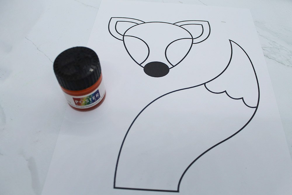 How to Make a Paper Plate Fox - Step 1