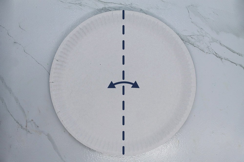 How to Make a Paper Plate Frankenstein - Step 1