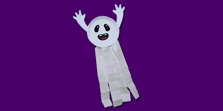 How to Make A Spooky Paper Plate Ghost