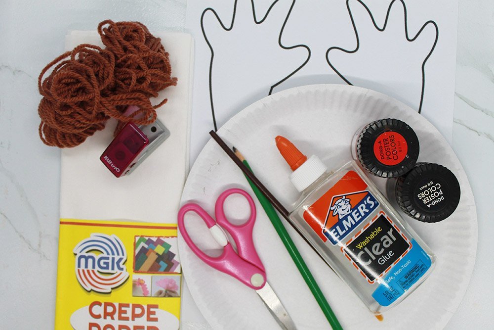 How to Make a Paper Plate Ghost - Materials