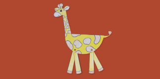 How to Make a Paper Plate Giraffe - Featured Image