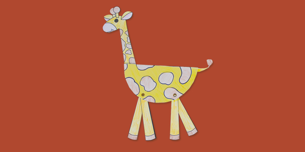 Make a Paper Plate Giraffe with Free Printable Kids Crafts