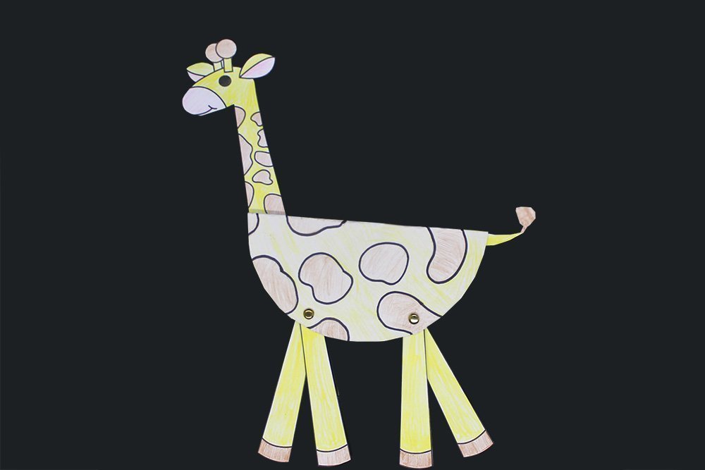 How to Make a Paper Plate Giraffe - Finish