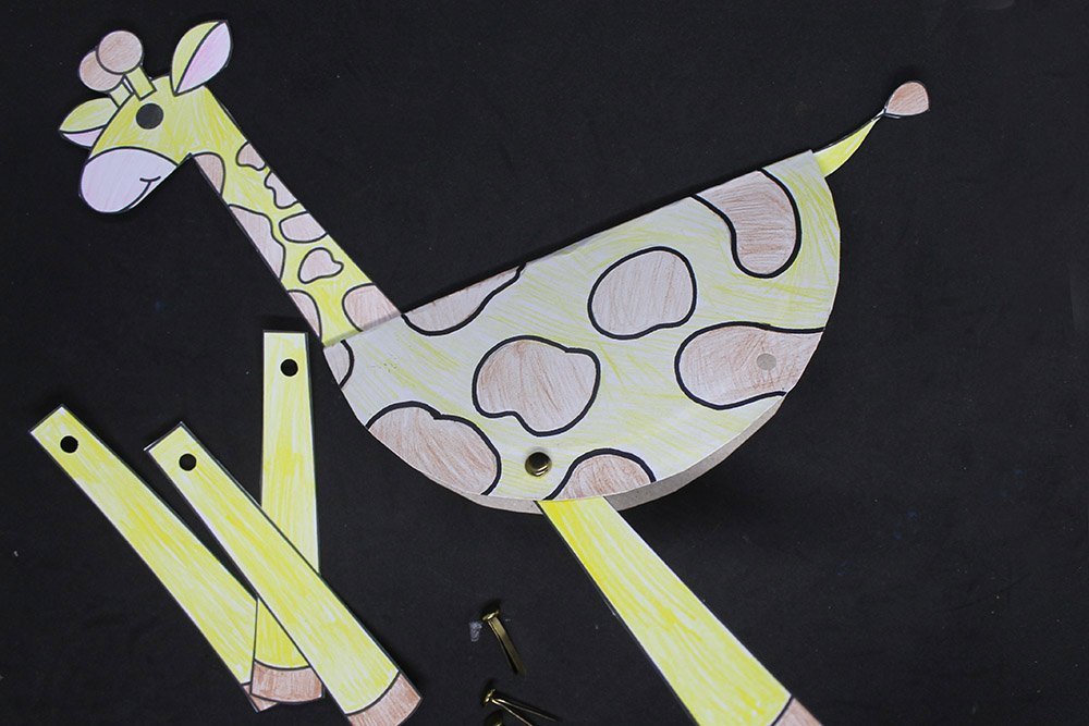 How to Make a Paper Plate Giraffe - Step 30