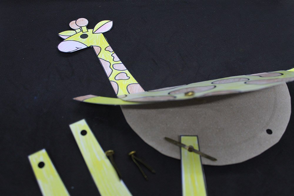 How to Make a Paper Plate Giraffe - Step 31