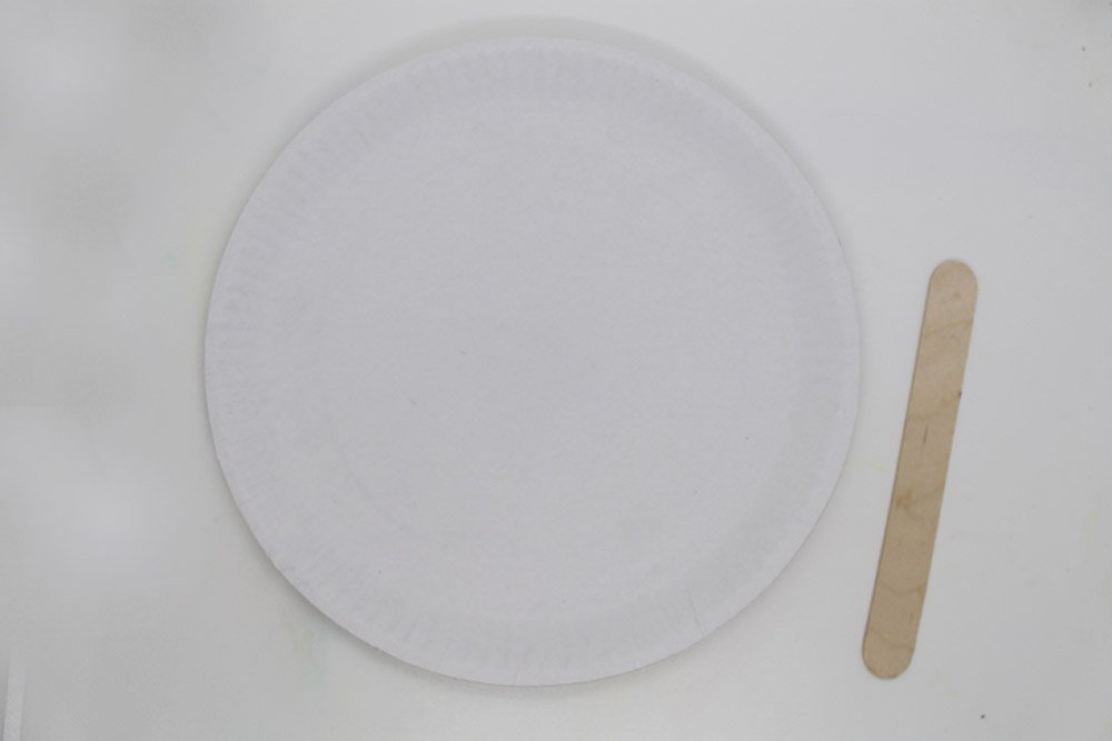 How to Make a Paper Plate Penguin - Step 1
